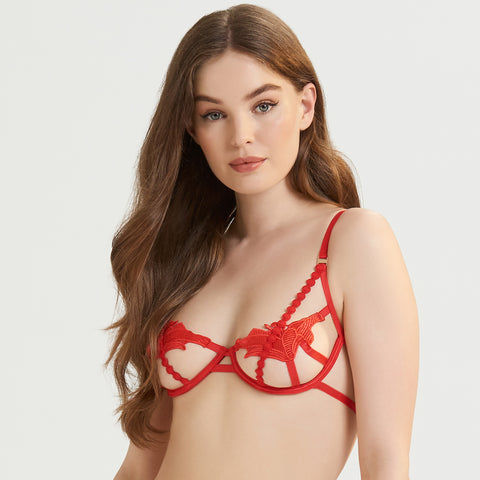 Amina Bra Red