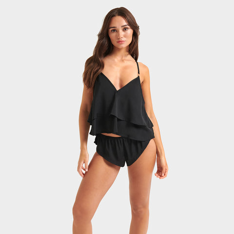 Delaney Cami and Short Set Black